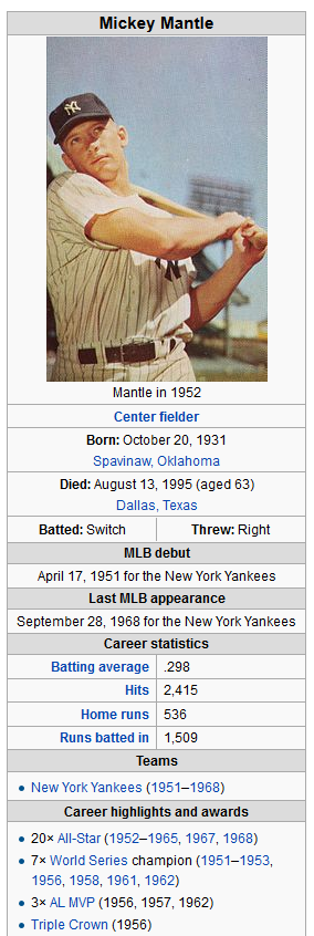 mickey mantle ff